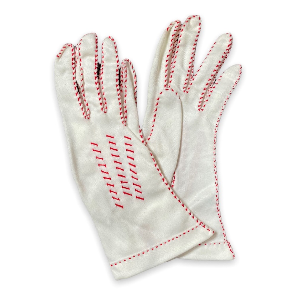 Vintage felt gloves